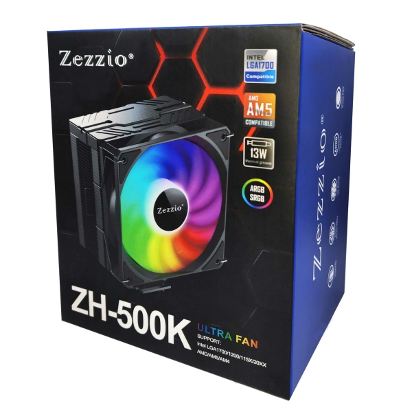 Купить Кулер Zezzio ZH-500K ARGB Ultra Fan - фото 7