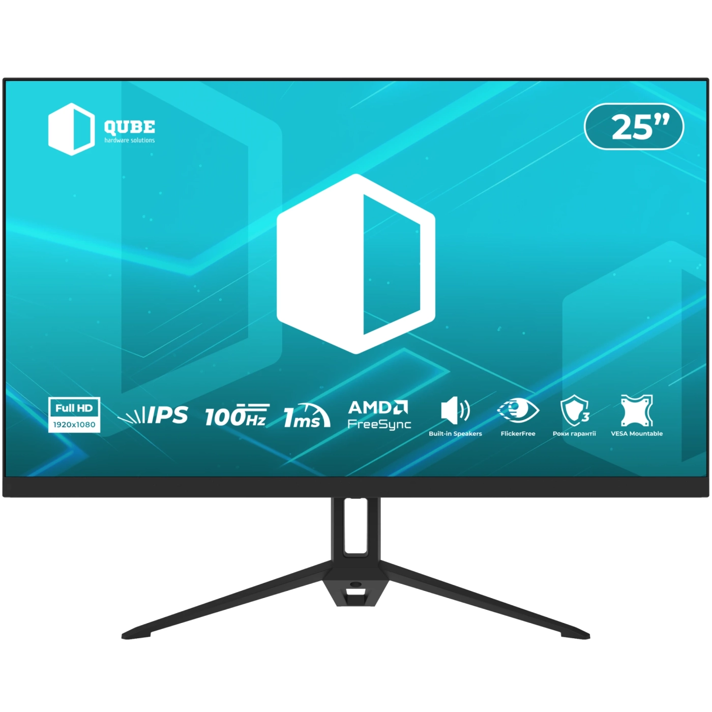 Купити Монітор 25" Qube B25F100-IPS - фото 1