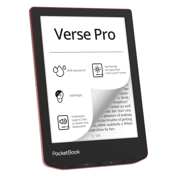 Купити Електронна книга PocketBook 634 Verse Pro, Passion Red - фото 2