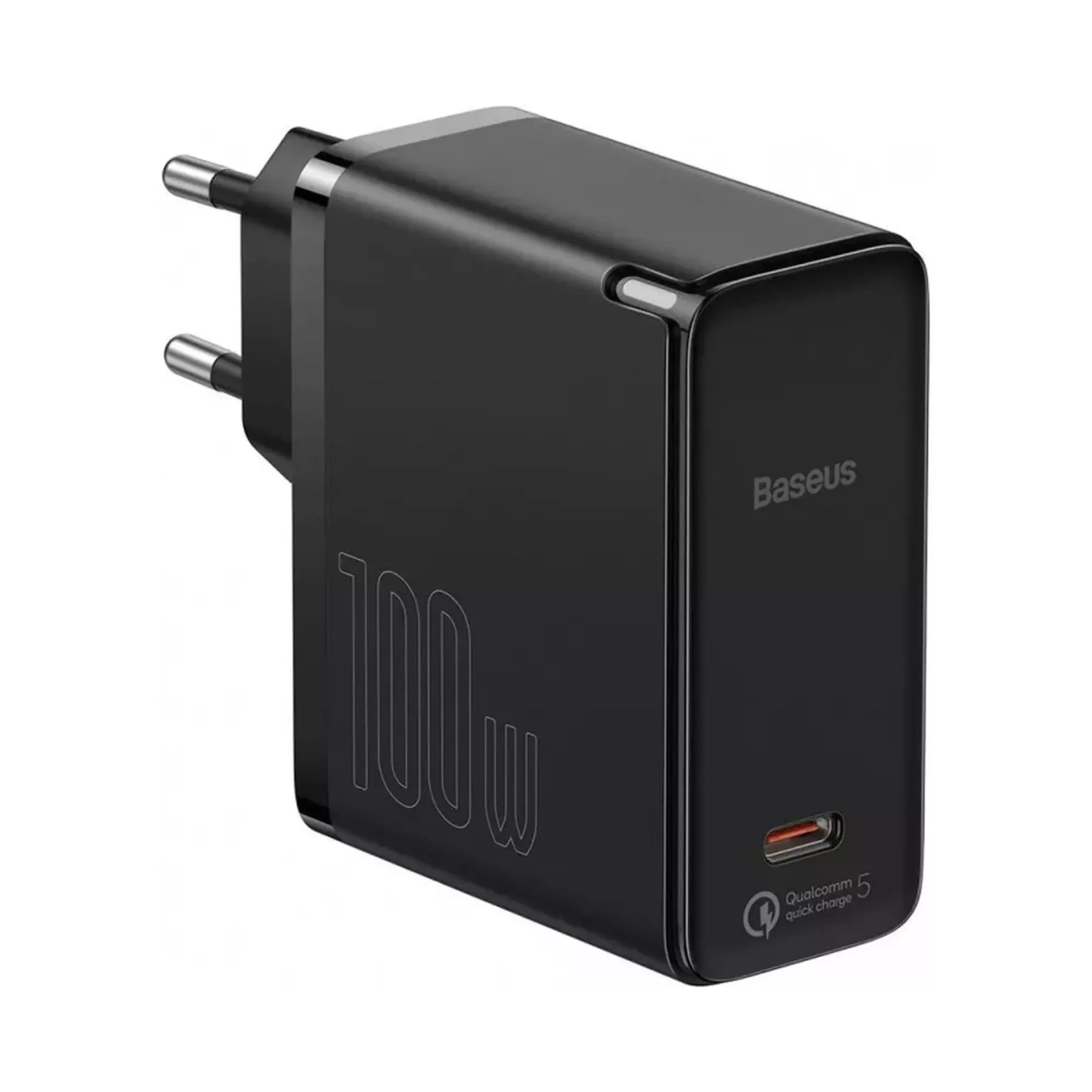 Купить СЗУ Baseus GaN2 Fast Charger 1C 100W Set Black (With Cable Type-C to Type-C 100W(20V/5A) 1.5m Black - фото 2