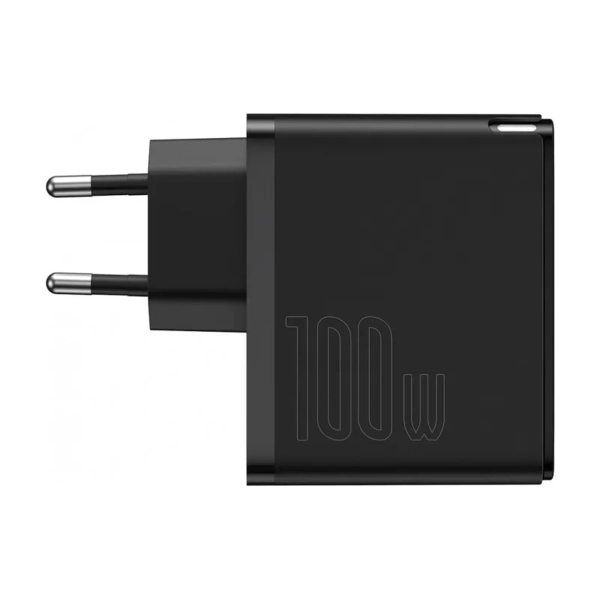 Купити МЗП Baseus GaN2 Fast Charger 1C 100W Set Black (With Cable Type-C to Type-C 100W(20V/5A) 1.5m Black) - фото 5