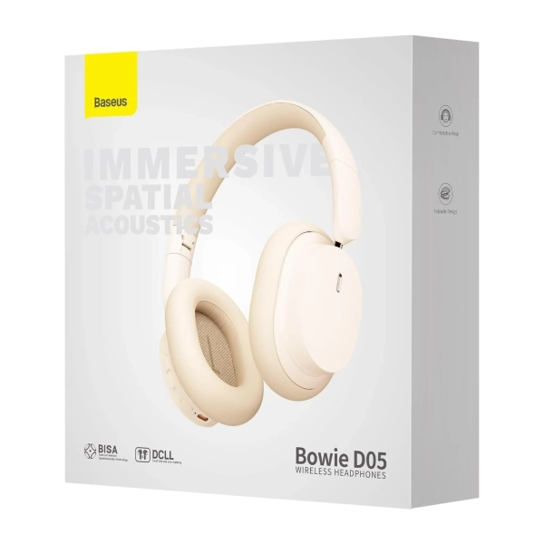 Купити Навушники Baseus Bowie D05 Wireless Headphones Creamy-white - фото 6