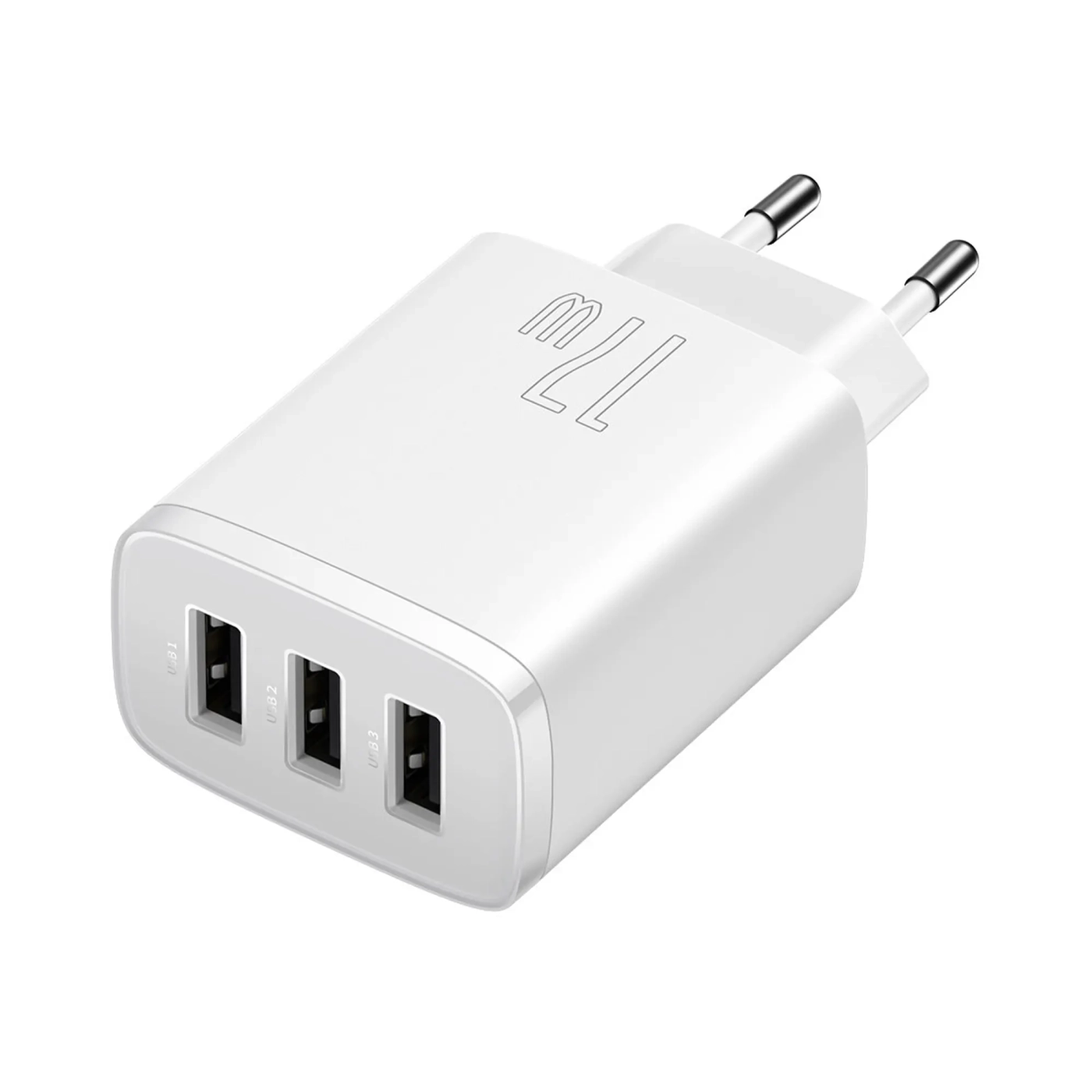Купити Зарядний пристрій 3xUSB 17W (USB-A) Білий Baseus - фото 2