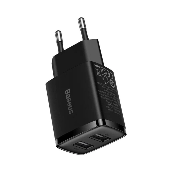 Купить Зарядное устройство для Baseus Compact Charger 2U 10.5W Black (CCXJ010201) - фото 3