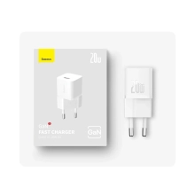 Купить Зарядное устройство для Baseus OS-Baseus GaN5 Fast Charger(mini) 1C 20W EU White - фото 3