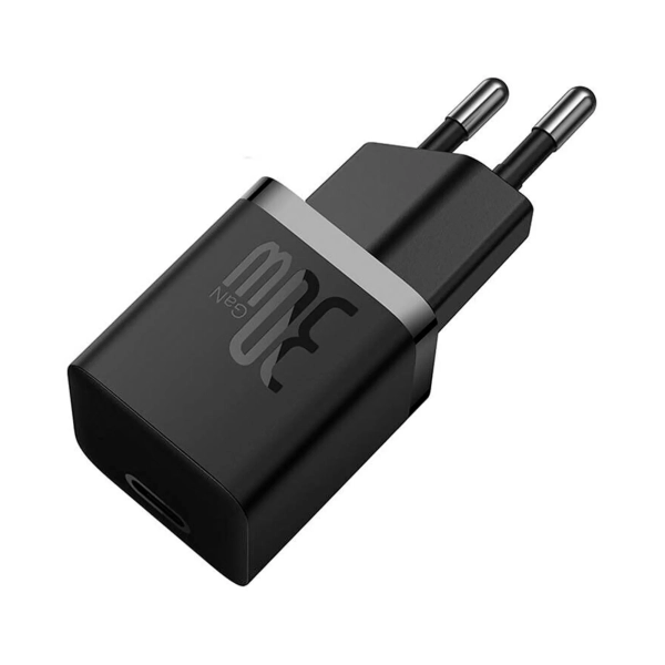 Купити Зарядний пристрій Baseus OS-Baseus GaN5 Fast Charger(mini) 1C 30W EU Black - фото 2