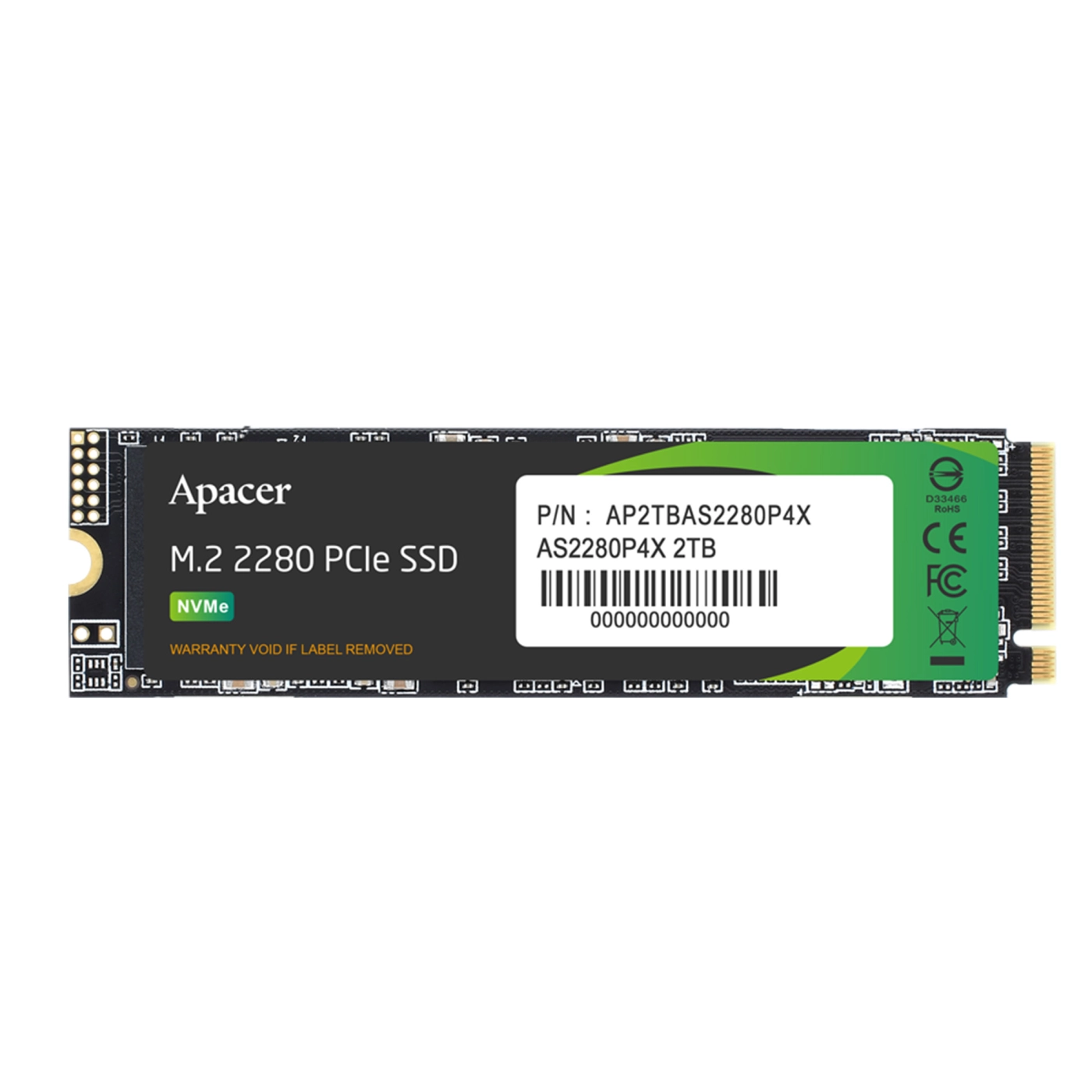 Купить SSD диск Apacer AS2280P4X 2TB M.2 2280 (AP2TBAS2280P4X-1) - фото 1