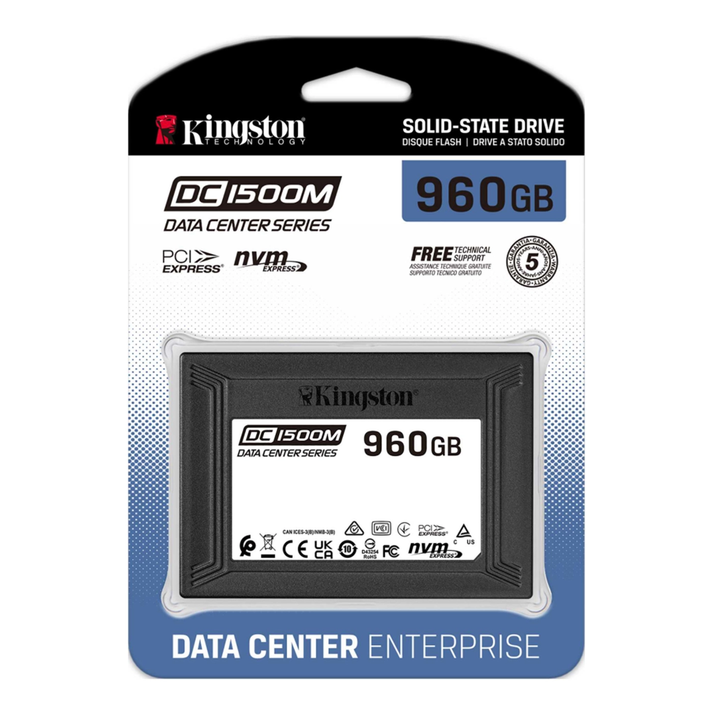 Купить SSD диск Kingston DC1500M 960GB 2.5" U.2 (SEDC1500M/960G) - фото 3