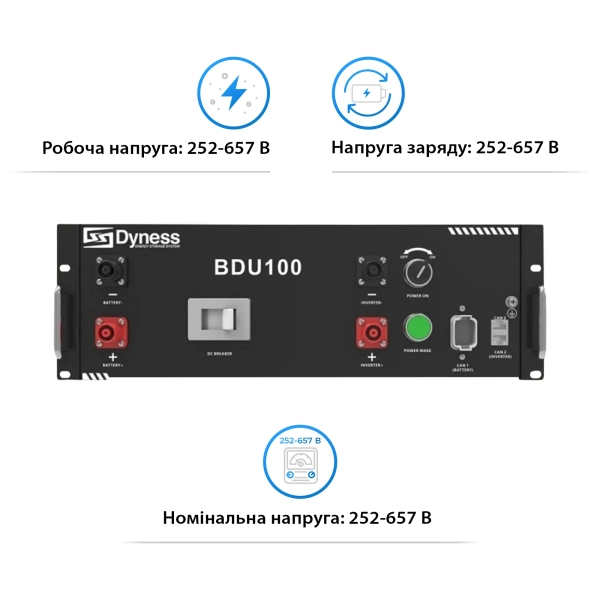 Купити Модуль управління (BMS) для Dyness PowerRack HV51100 (BDU100) - фото 2