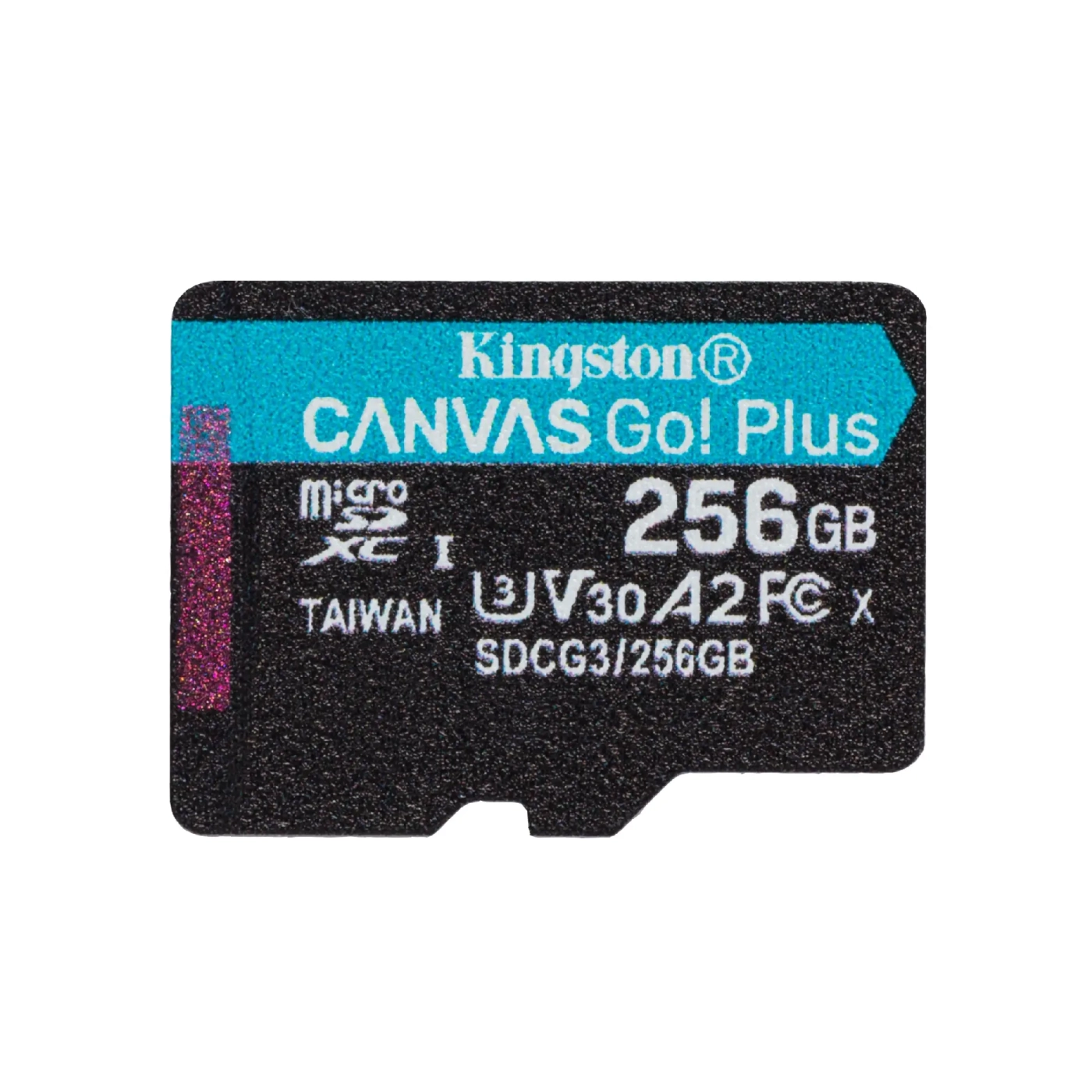 Купить Карта памяти Kingston microSDXC 256GB Canvas Go! Plus C10 UHS-I U3 V30 A2 (SDCG3/256GBSP) - фото 1