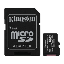 Купити Карта пам'яті Kingston microSDXC 512GB Canvas Select Plus C10 UHS-I U3 V30 A1 + SD-адаптер (SDCS2/512GB) - фото 1