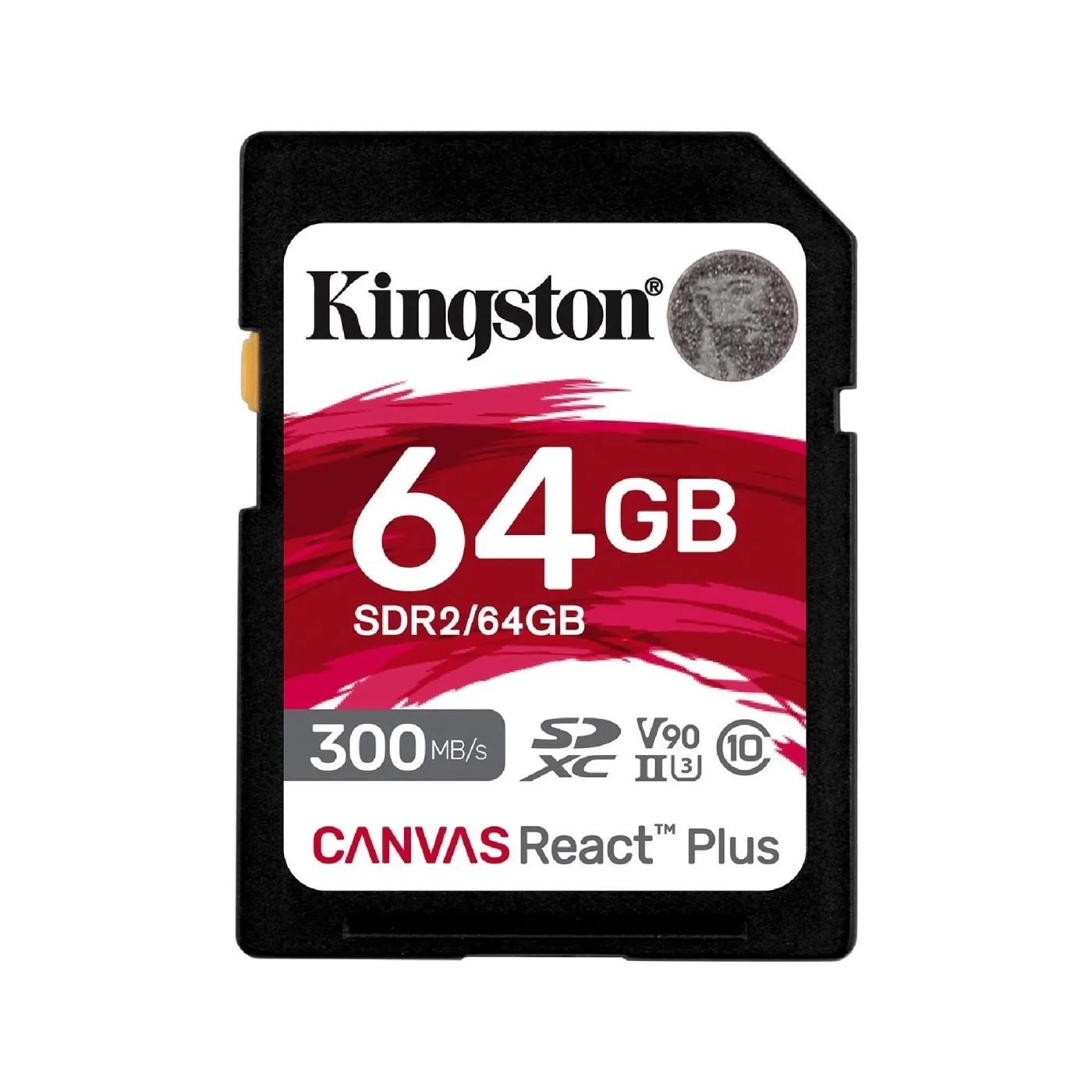 Купить Карта памяти Kingston SDXC 64GB Canvas React Plus C10 UHS-II U3 V90 (SDR2/64GB) - фото 1