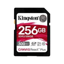 Купить Карта памяти Kingston SDXC 256GB Canvas React Plus C10 UHS-II U3 V90 (SDR2/256GB) - фото 1