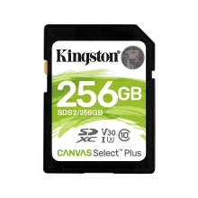 Купить Карта памяти Kingston SDXC 256GB Canvas Select Plus C10 UHS-I U3 V30 (SDS2/256GB) - фото 1