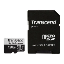 Купить Карта памяти Transcend microSD 128GB C10 UHS-I U3 A2 R160/W90MB/s + SD (TS128GUSD340S) - фото 1