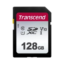 Купити Карта пам'яті Transcend SD 128GB C10 UHS-I R100/W25MB/s (TS128GSDC300S) - фото 1
