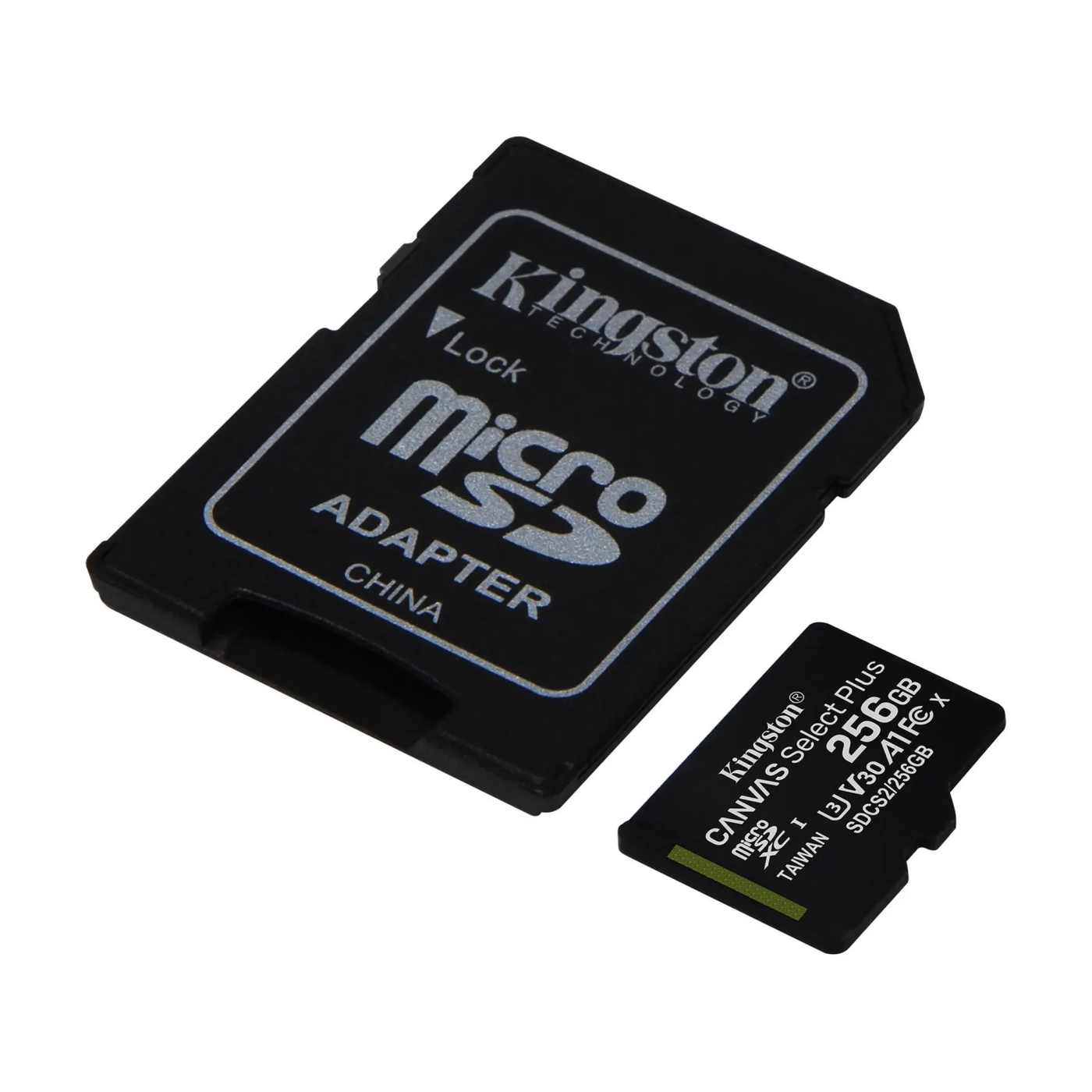 Купить Карта памяти Kingston microSD 256GB C10 UHS-I R100/W85MB/s + SD (SDCS2/256GB) - фото 2