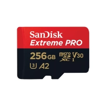 Купити Карта пам'яті SanDisk microSDXC 256GB Extreme PRO C10 UHS-I U3 V30 A2 + SD-адаптер (SDSQXCD-256G-GN6MA) - фото 1