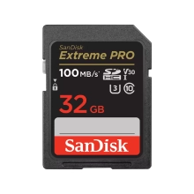 Купить Карта памяти SanDisk SDHC 32GB Extreme PRO C10 UHS-I U3 V30 (SDSDXXO-032G-GN4IN) - фото 1