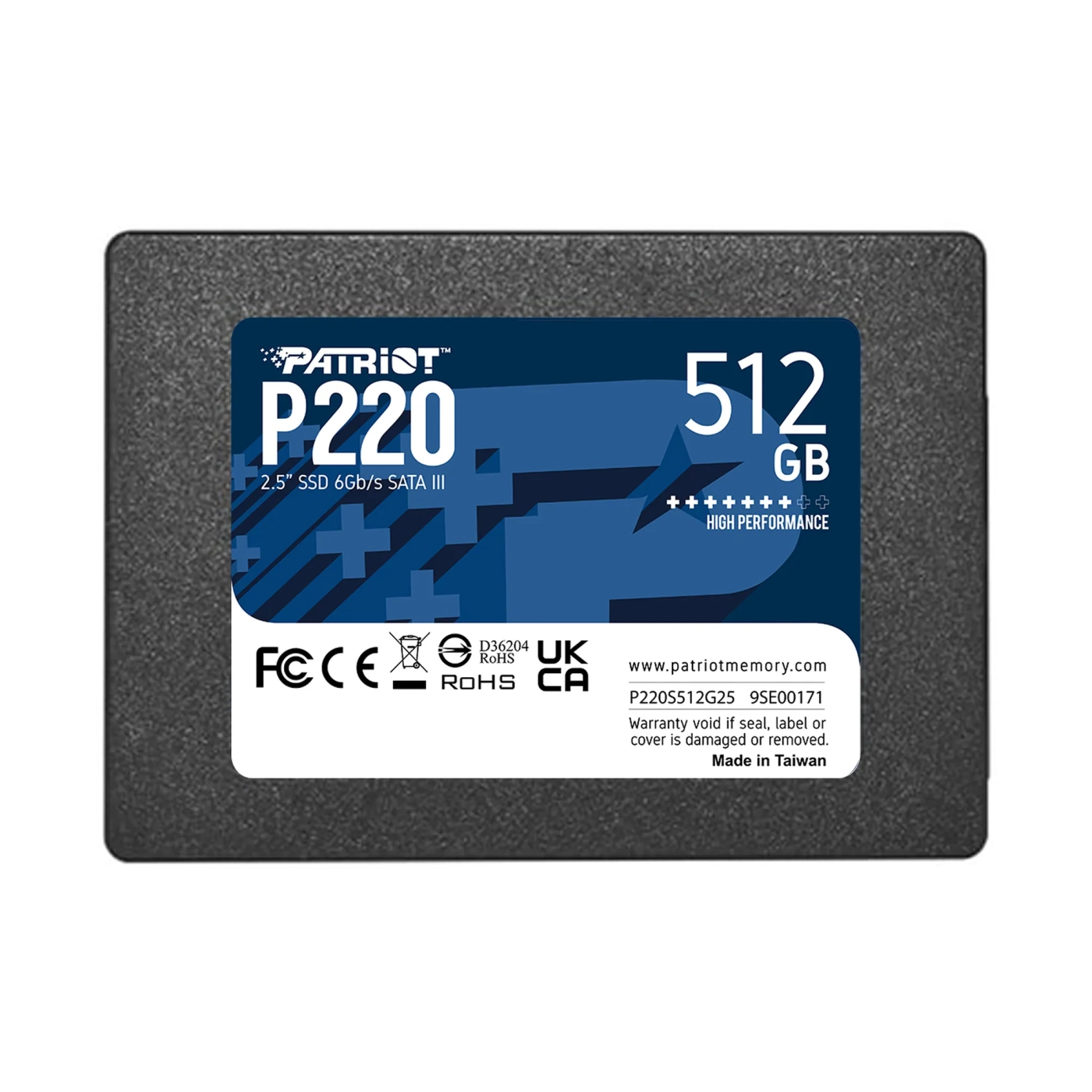 Купить SSD диск Patriot P220 512GB 2.5" SATA (P220S512G25) - фото 1