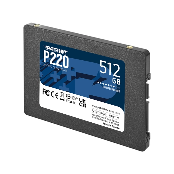 Купить SSD диск Patriot P220 512GB 2.5" SATA (P220S512G25) - фото 2