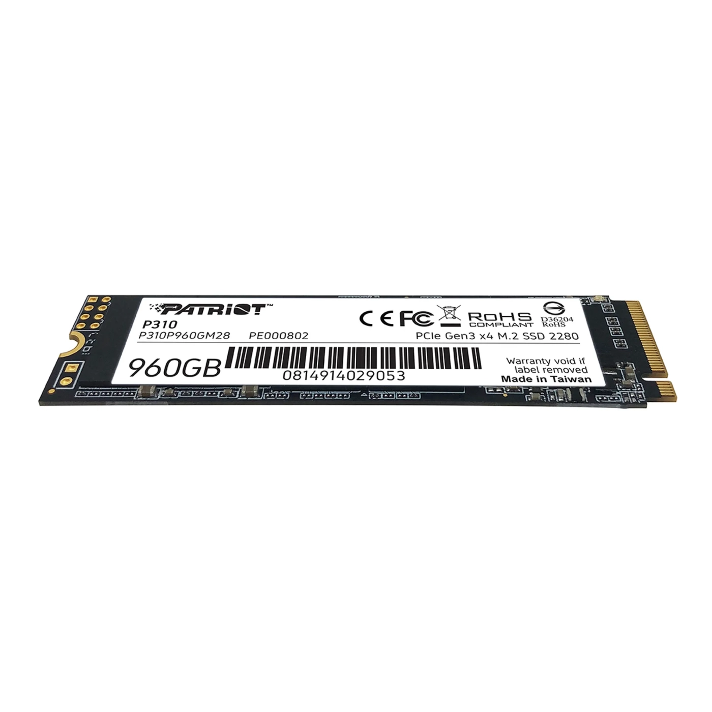 Купить SSD диск Patriot P310 960GB M.2 NVMe (P310P960GM28) - фото 3