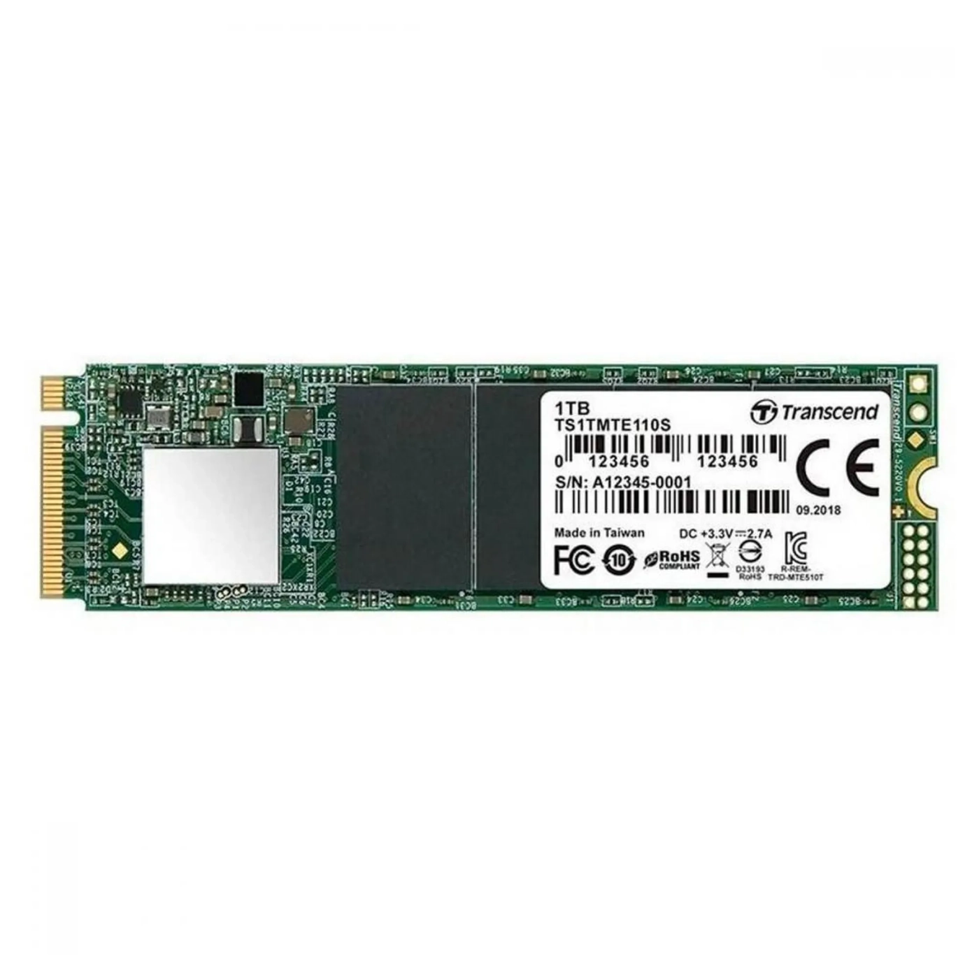 Купить SSD диск Transcend MTE110S 1TB M.2 NVMe (TS1TMTE110S) - фото 1