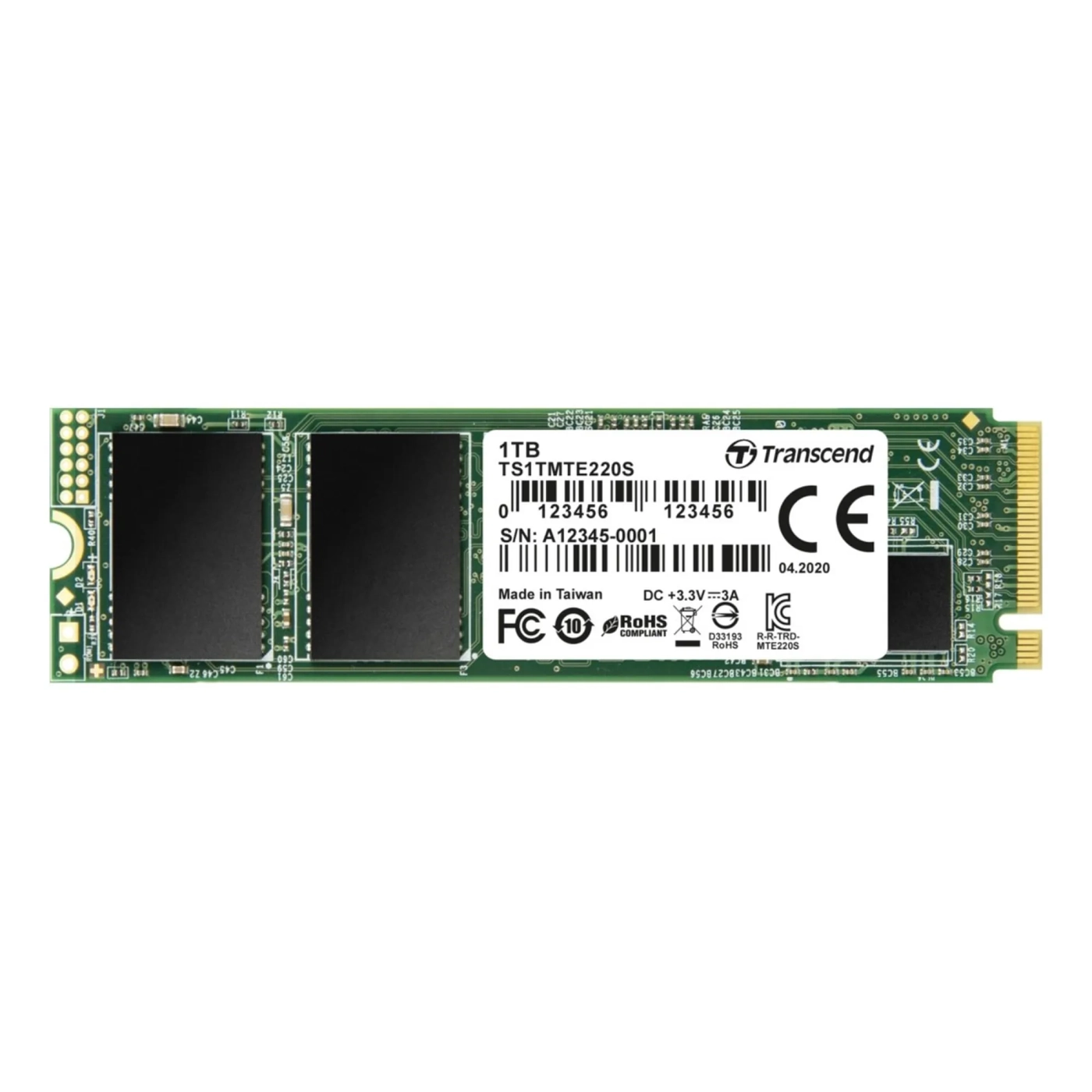 Купити SSD диск Transcend MTE220S 1TB M.2 NVMe (TS1TMTE220S) - фото 1