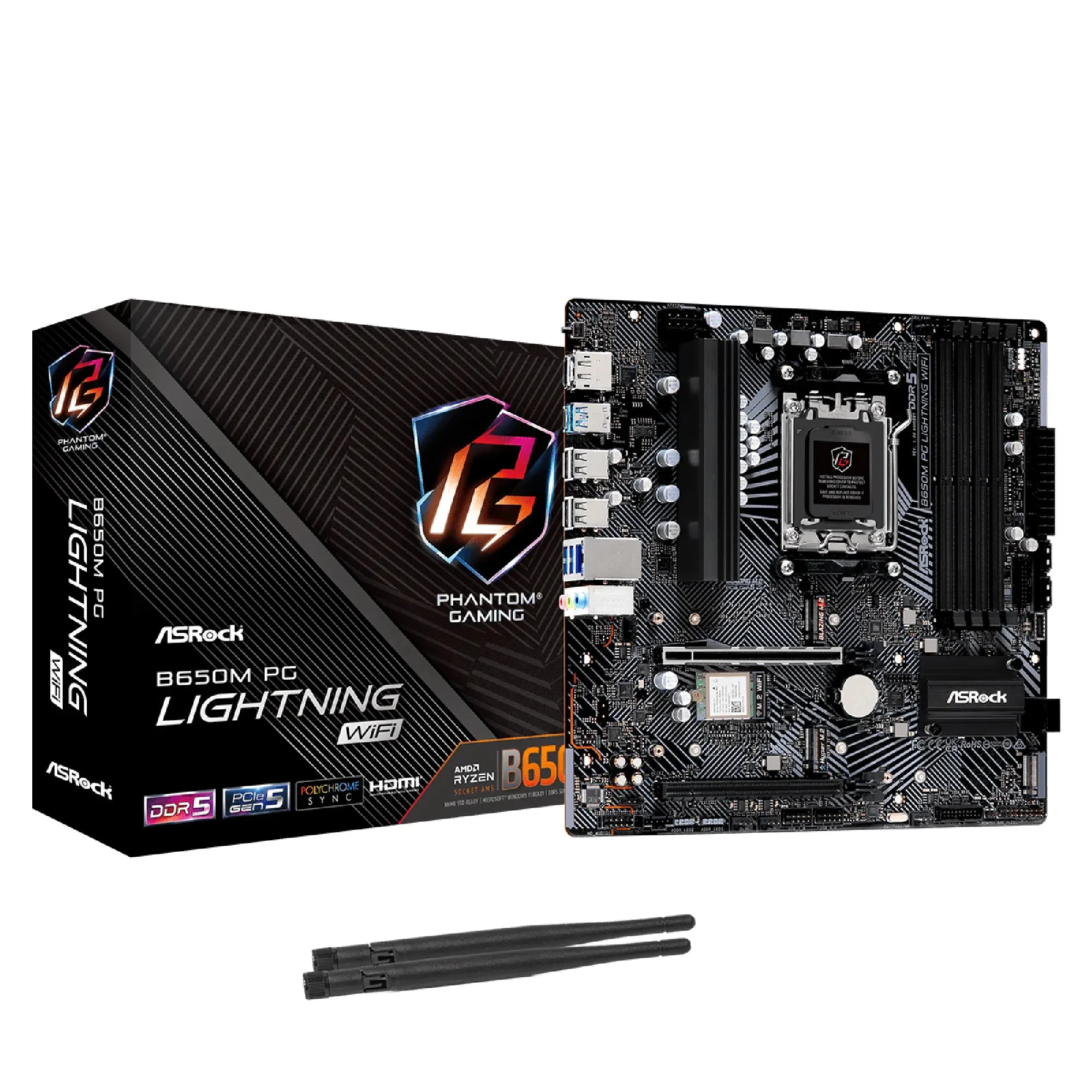 Купити Материнська плата ASRock B650M PG Lightning WiFi - фото 1