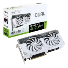 Купить Видеокарта ASUS Dual GeForce RTX 4070 SUPER White Edition 12GB GDDR6X (DUAL-RTX4070S-12G-WHITE) - фото 1