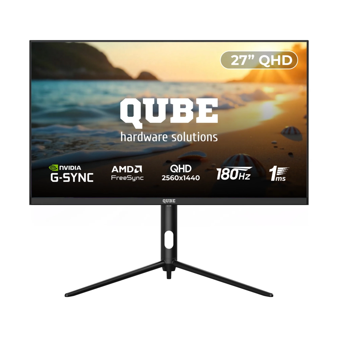 Купити Монітор 27" QUBE Overlord G27Q180 - фото 1