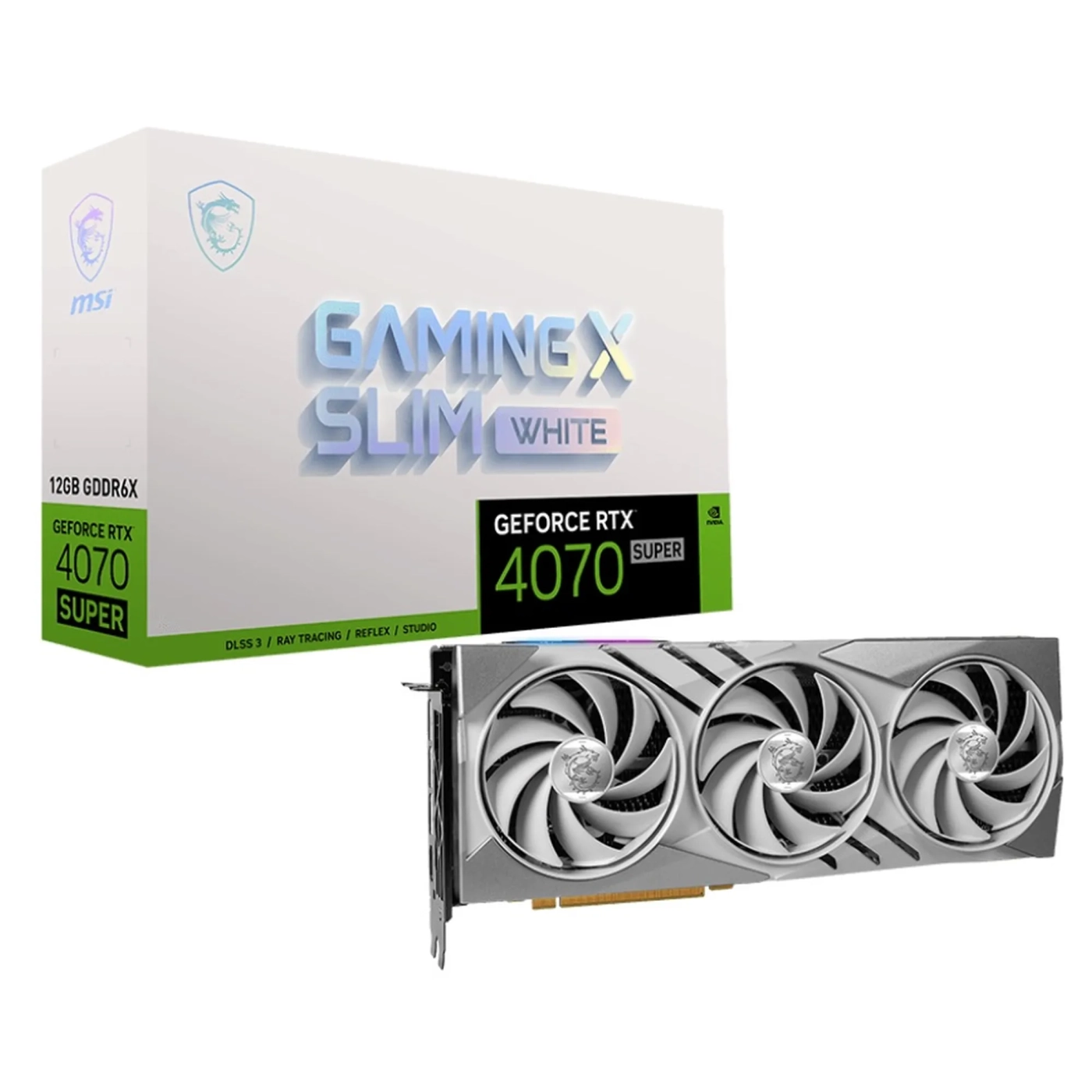 Купить Видеокарта MSI GeForce RTX 4070 SUPER GAMING X SLIM WHITE 12G - фото 7
