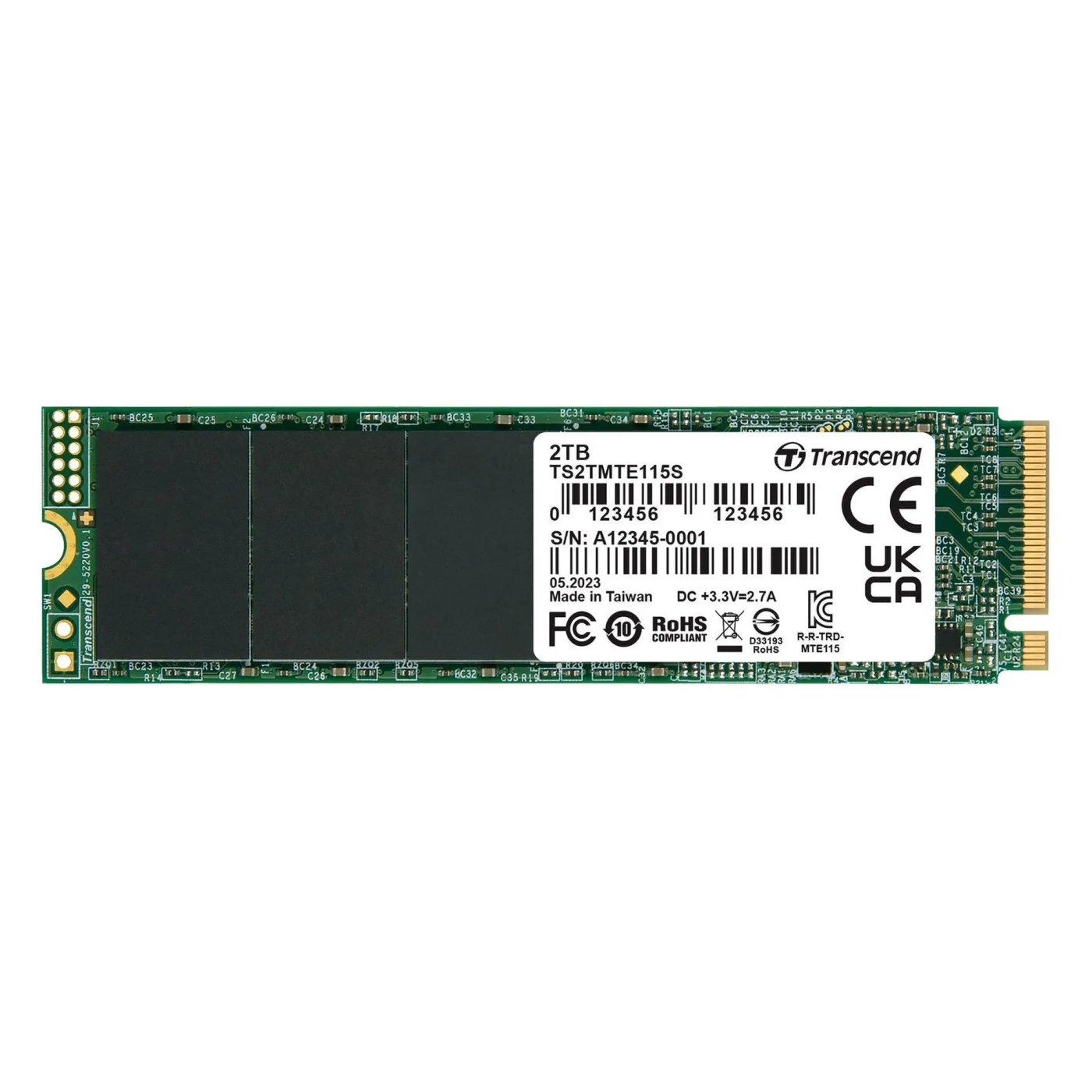 Купити SSD диск Transcend 115S 2TB M.2 NVMe (TS2TMTE115S) - фото 1