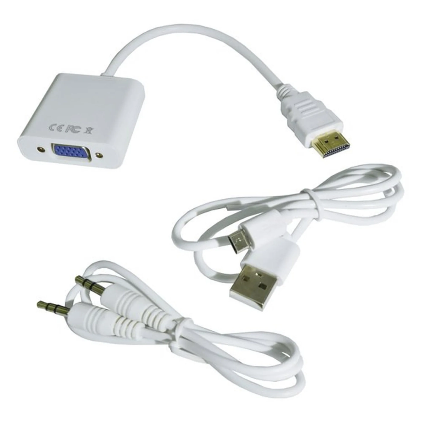 Купити Адаптер STLab HDMI-VGA, 0.15 m M/F (U-990 white) - фото 1