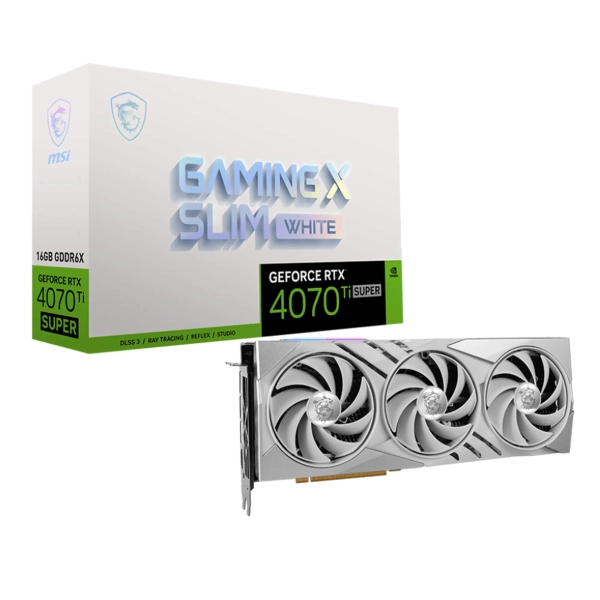 Купить Видеокарта MSI GeForce RTX 4070 Ti SUPER GAMING X SLIM WHITE 16G - фото 6
