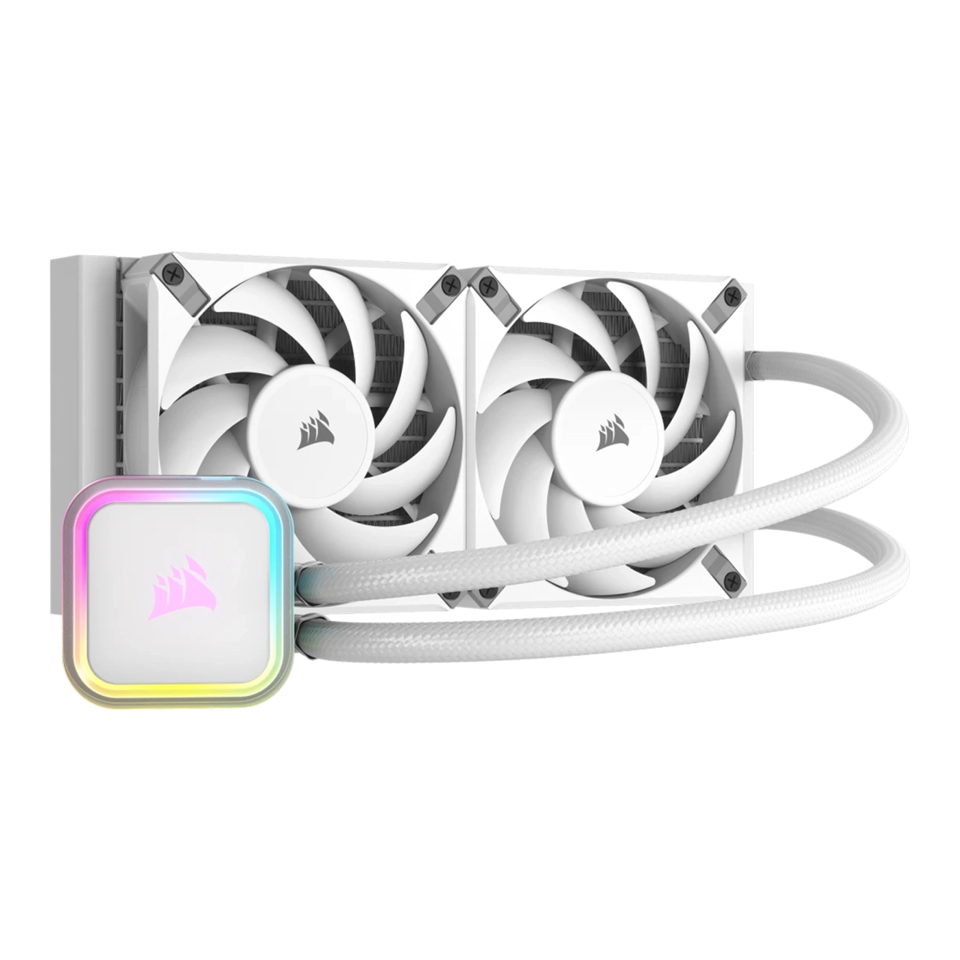 Купить Система водяного охлаждения Corsair iCUE H100i RGB Elite Liquid CPU Cooler White (CW-9060078-WW) - фото 1