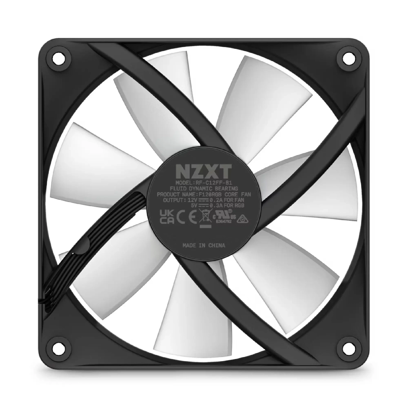 Купить Вентилятор NZXT F120 RGB Core Black (RF-C12SF-B1) - фото 4
