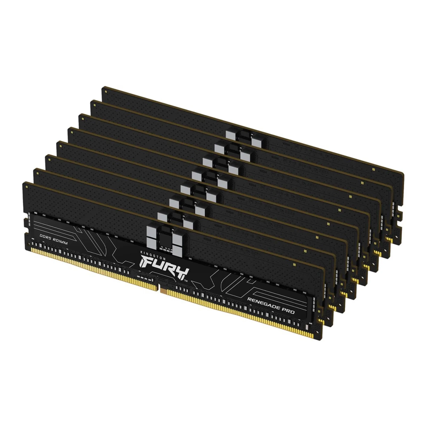 Купить Модуль памяти Kingston Fury Renegade Pro EXPO ECC Registered DDR5-4800 128GB (8x16GB) (KF556R28RBEK8-128) - фото 1