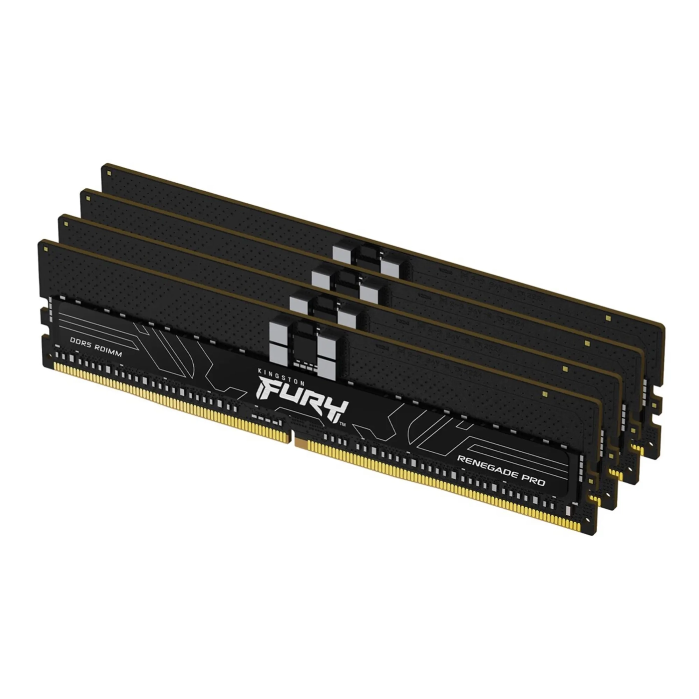 Купить Модуль памяти Kingston Fury Renegade Pro EXPO ECC Registered DDR5-6400 128GB (4x32GB) (KF564R32RBE2K4-128) - фото 1