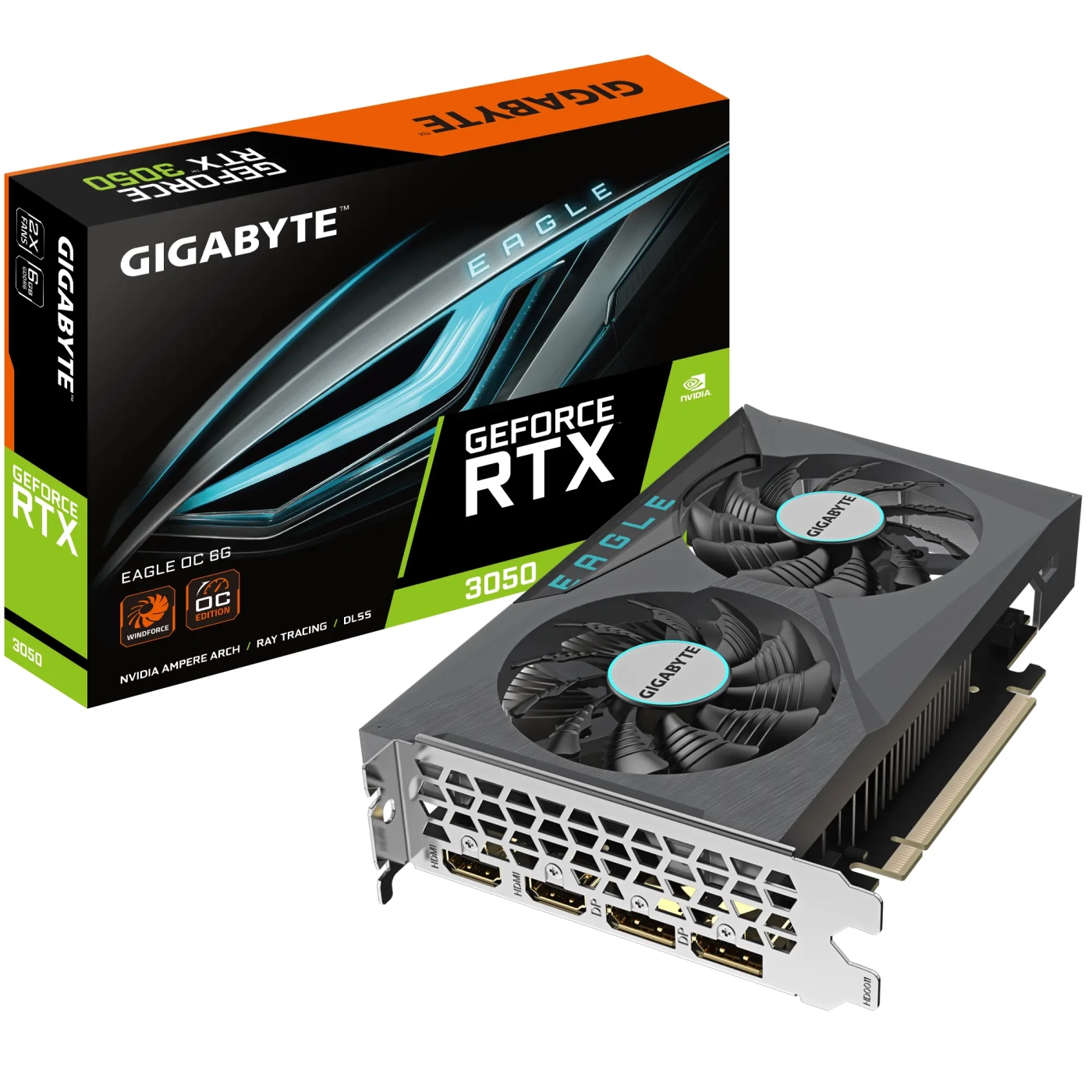 Купить Видеокарта GIGABYTE GeForce RTX 3050 EAGLE OC 6G (GV-N3050EAGLE OC-6GD) - фото 7