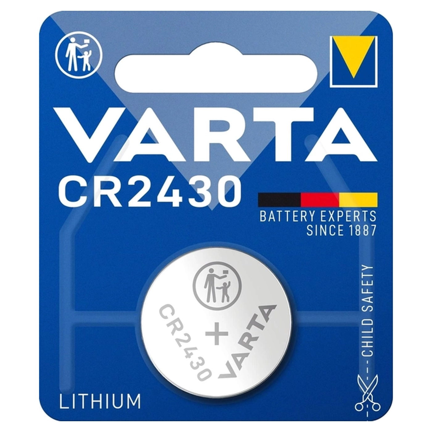 Купить Батарейка VARTA CR 2430 BLI 1 Lithium (6430101401) - фото 1