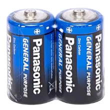 Купити Батарейка Panasonic GENERAL PURPOSE R14 TRAY 2 ZINK-CARBON (R14BER/2P) - фото 1
