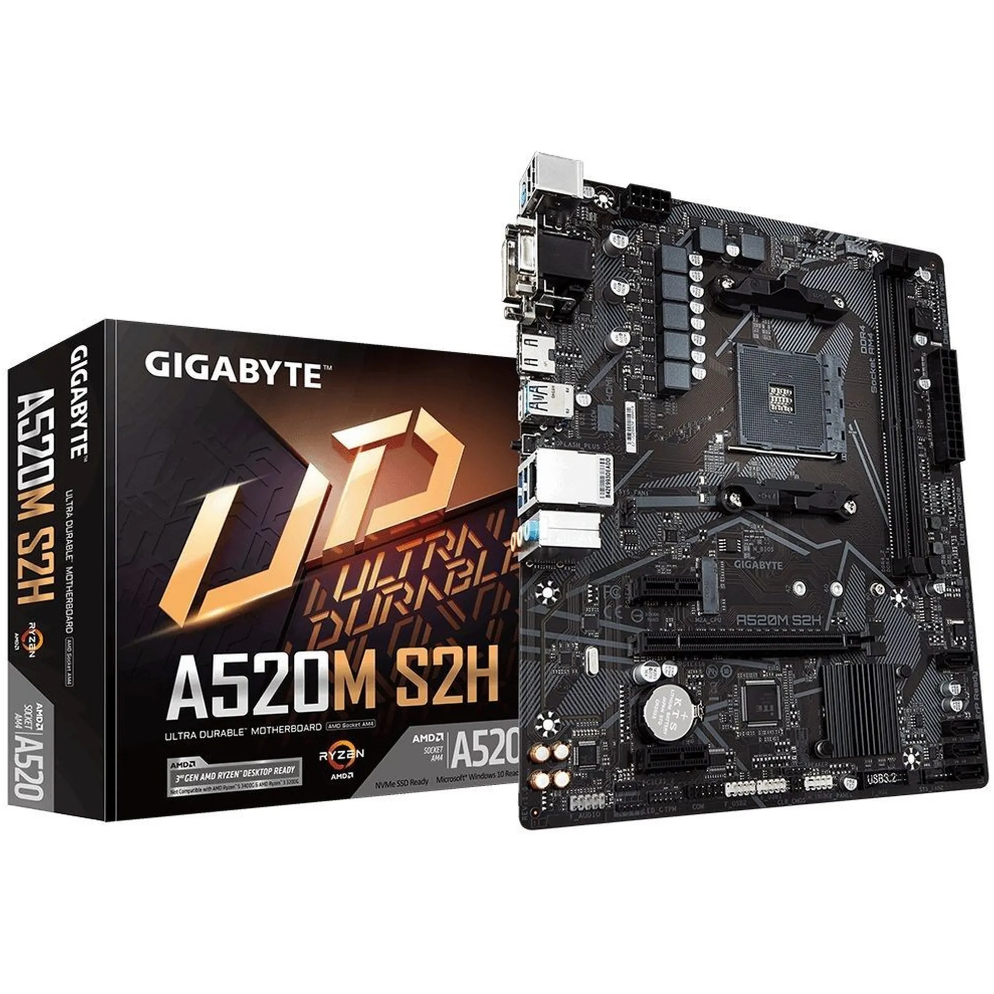 Купити Материнська плата GIGABYTE A520M S2H - фото 1