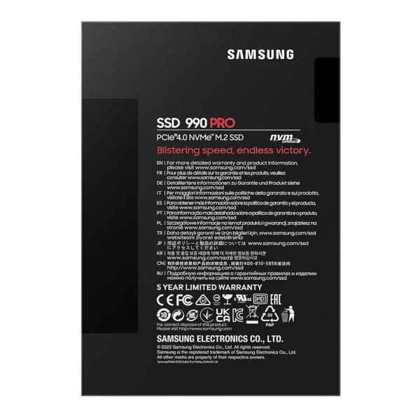 Купить SSD диск Samsung 990 PRO with Heatsink 4TB M.2 PCI-E 4.0 x4 Nvme (MZ-V9P4T0CW) - фото 7
