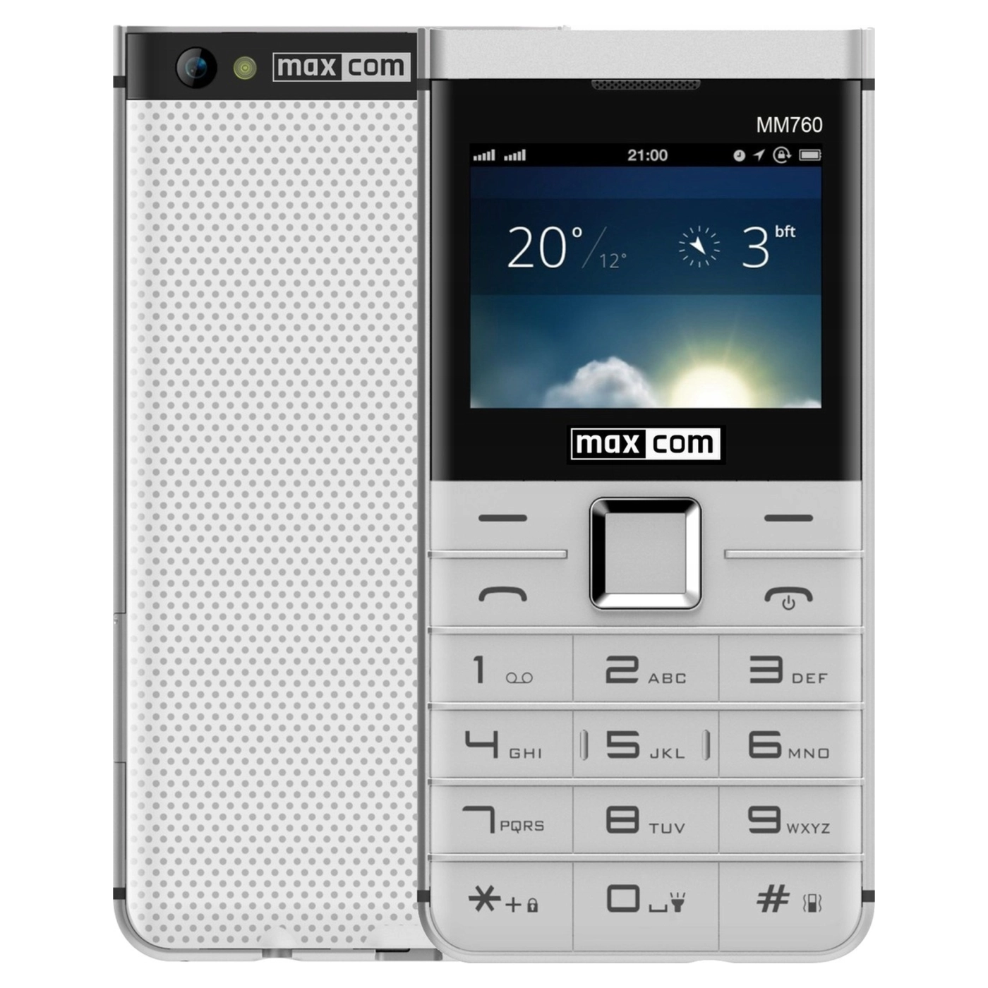 Купить Мобильный телефон Maxcom MM760 White (5908235974897) - фото 1