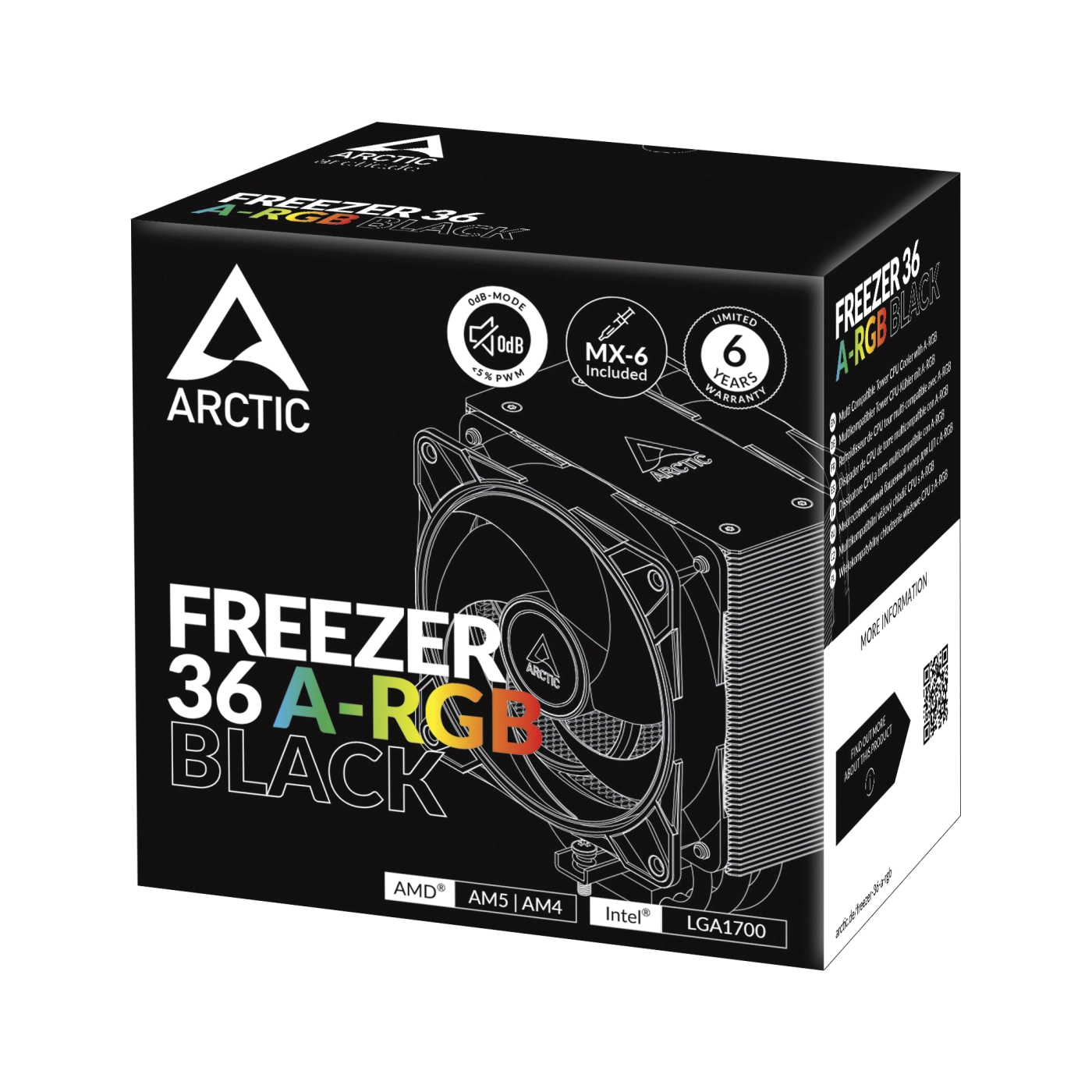 Купить Процессорный кулер Arctic Freezer 36 A-RGB Black (ACFRE00124A) - фото 9