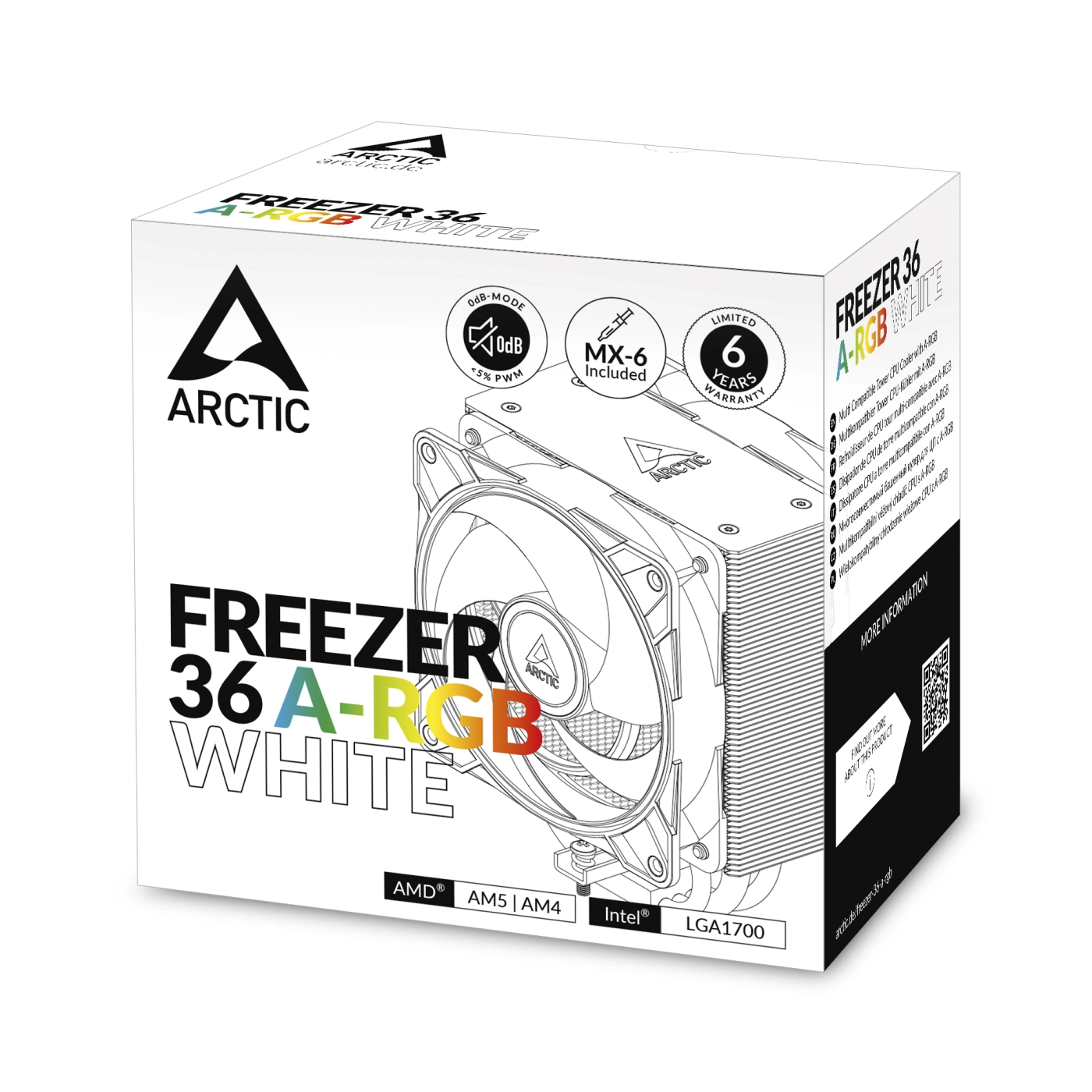 Купить Процессорный кулер Arctic Freezer 36 A-RGB White (ACFRE00125A) - фото 9