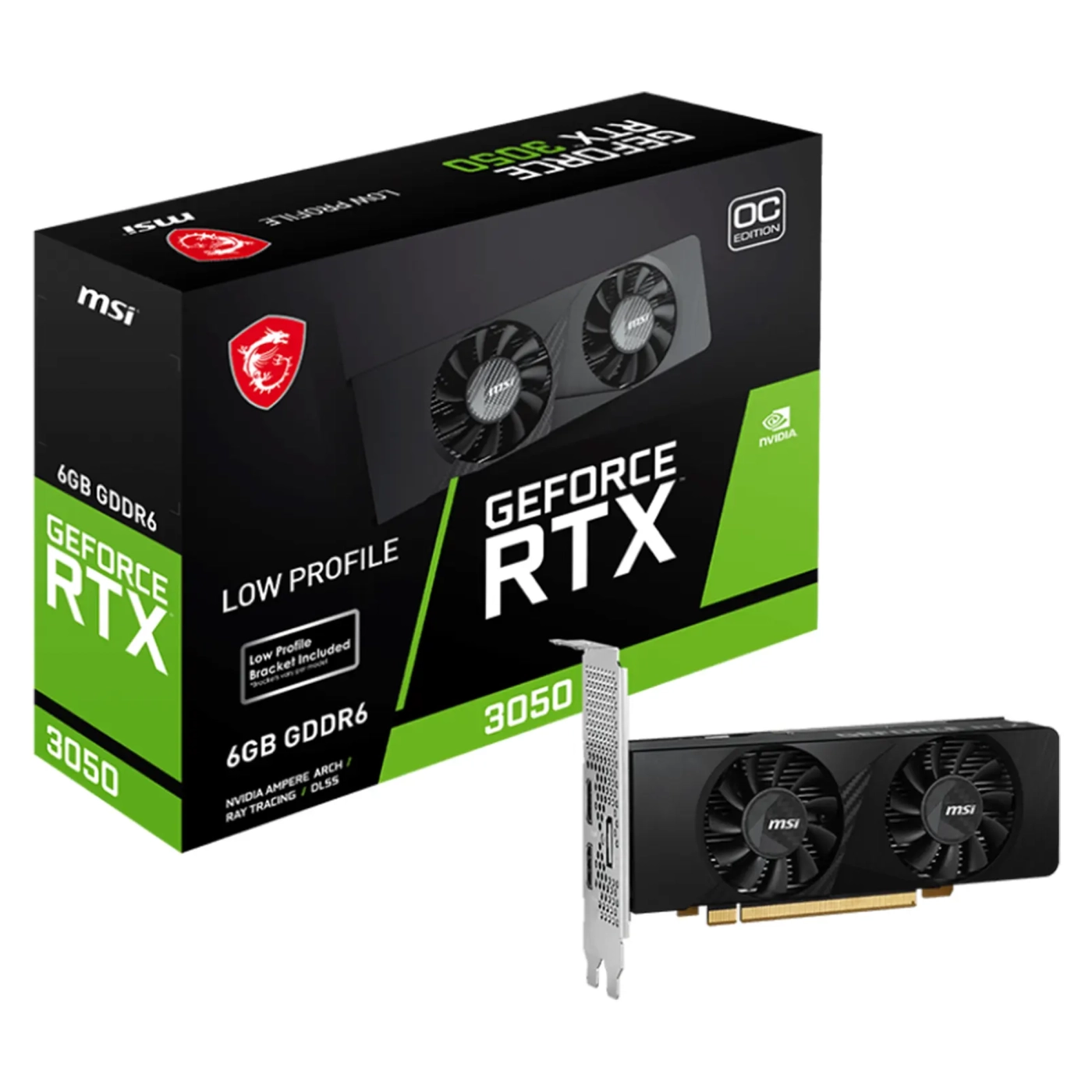 Купити Відеокарта MSI Nvidia GeForce RTX 3050 LP 6G OC - фото 6