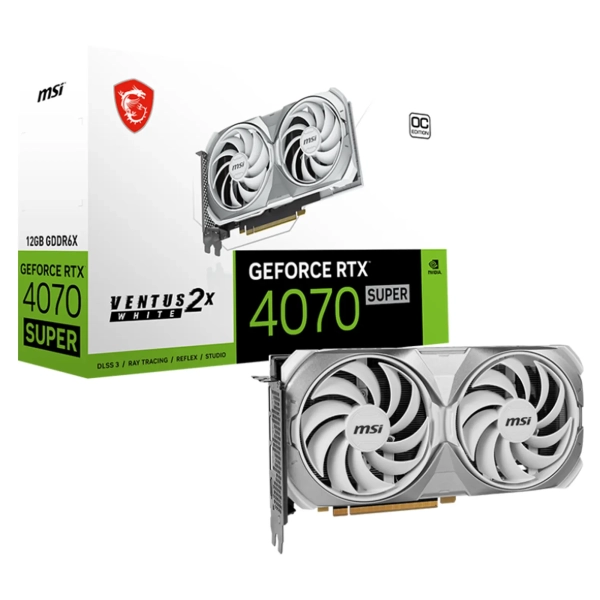 Купить Видеокарта MSI Nvidia GeForce RTX 4070 SUPER VENTUS 2X WHITE 12G OC - фото 6