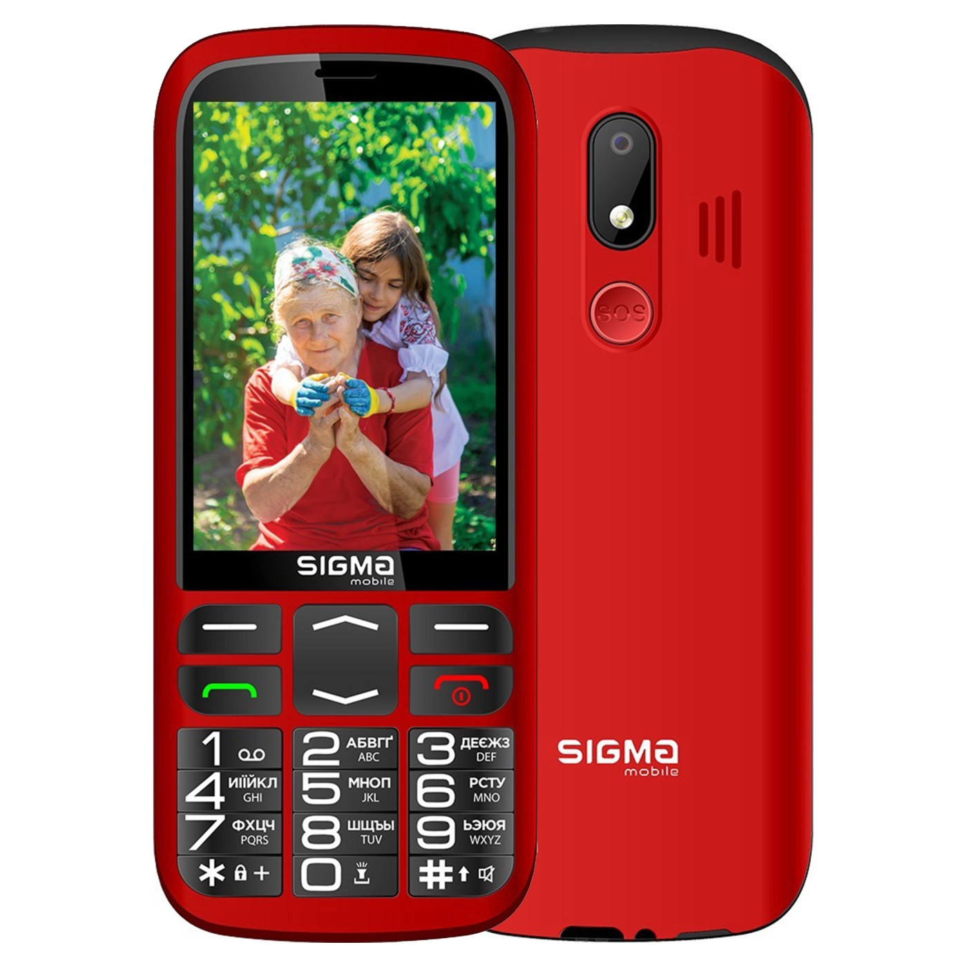 Купить Мобильный телефон Sigma Comfort 50 Optima Type-C Red (4827798122327) - фото 1